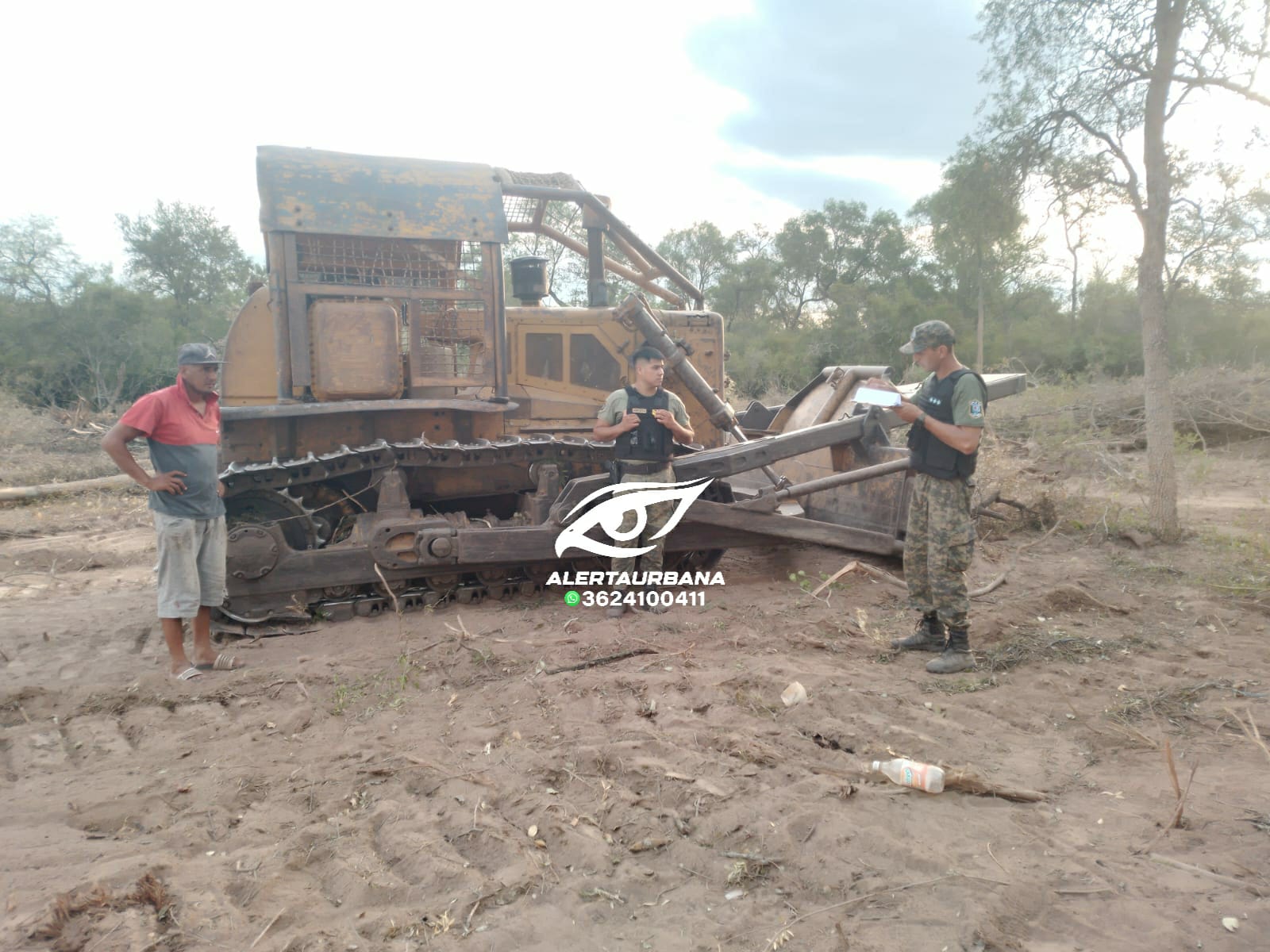 Frenaron desmontes ilegales en un campo en Pinedo