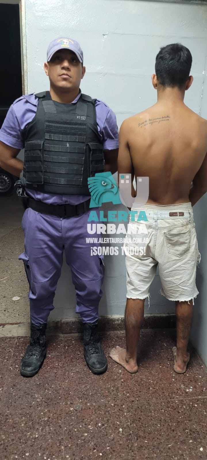 Barrio Nazareno: efectuaba disparos en el barrio y lo detuvo la Policía, a pesar de la defensa de los vecinos