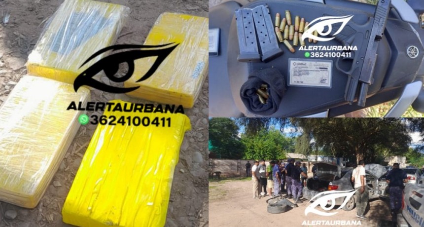 Taco Pozo: secuestran 14 “panes” de cocaína valuados en 224 millones, una pistola 9mm y un automóvil; hay dos detenidos