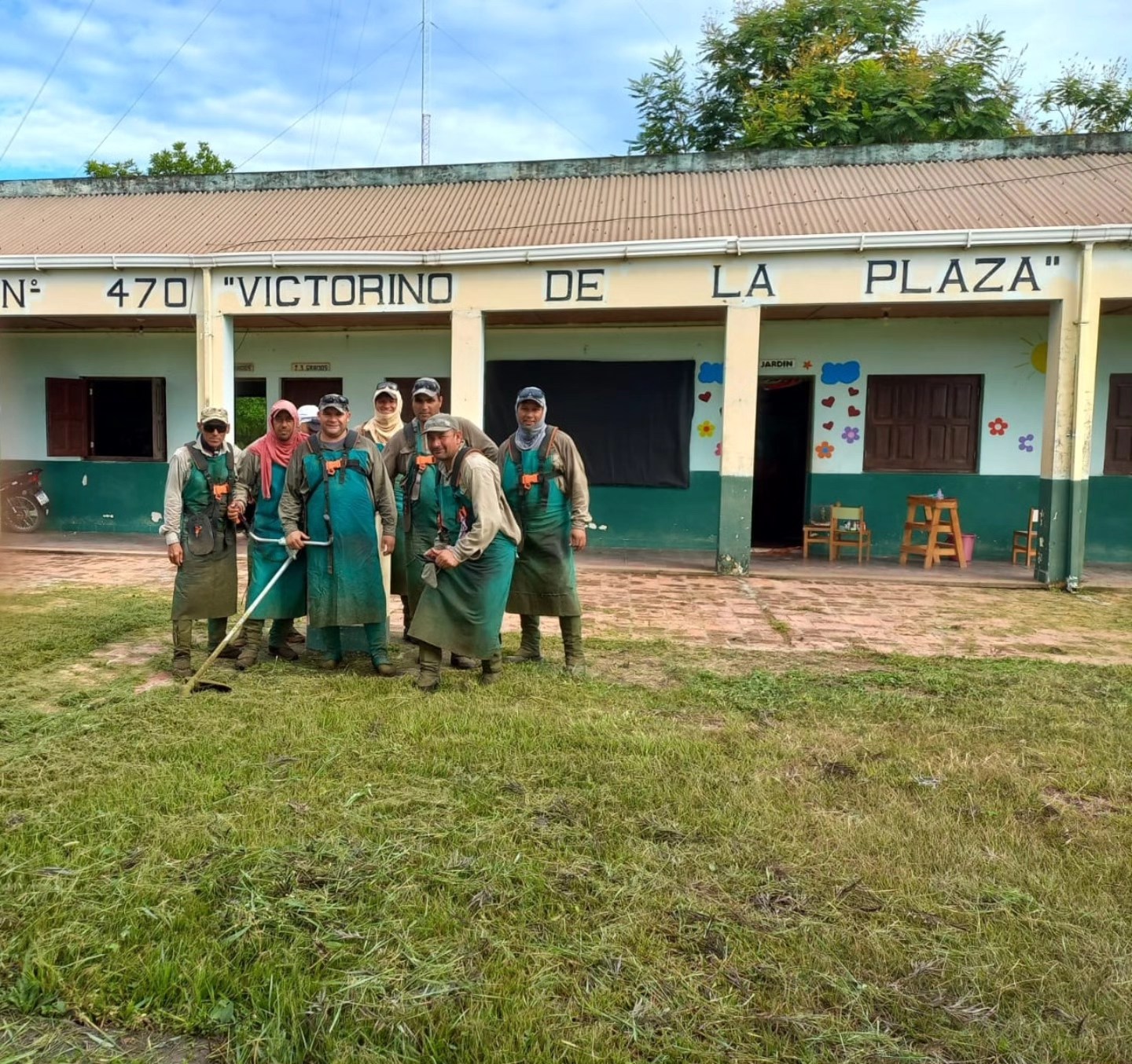 El municipio de Presidencia de la Plaza prepara escuelas rurales para el inicio de clases