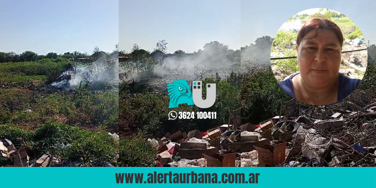 Vecinos del barrio Zampa piden ayuda por persistente incendio en un basural: “Arde desde hace 10 días”