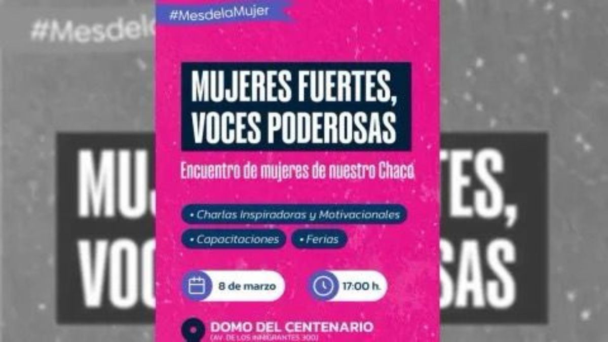 Invitan a una jornada por el Día Internacional de la Mujer, en el Domo del Centenario