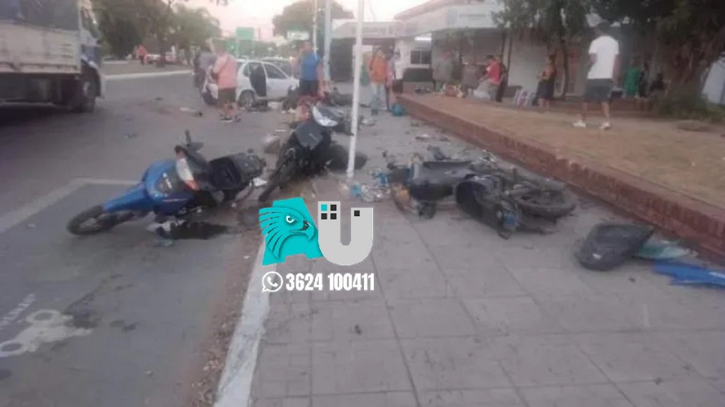 Corrientes: alcoholizado intentó evitar un control y chocó contra varios vehículos