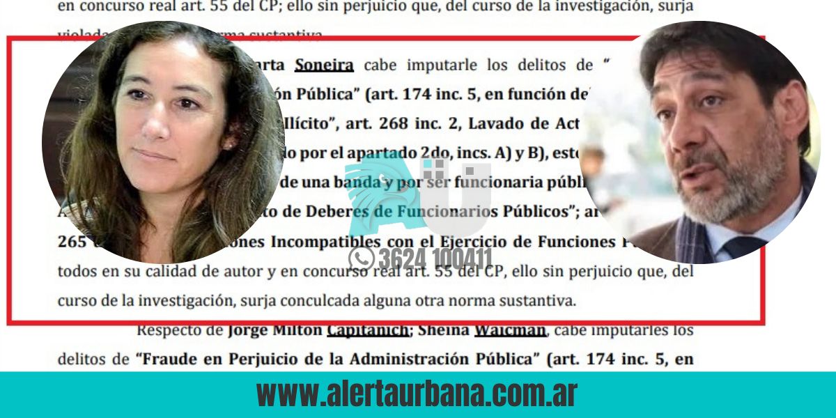 Marta Soneira y otros ex funcionarios, imputados por presunta corrupción en la adjudicación de tierras fiscales