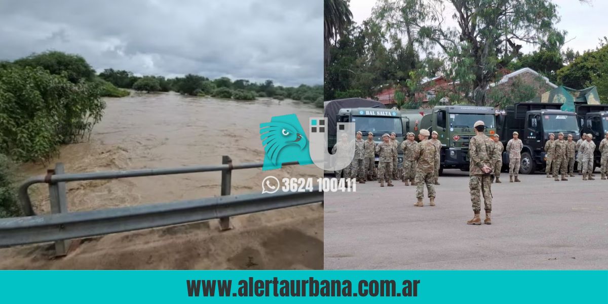 El Ejército se suma a la asistencia a evacuados por la crecida del Pilcomayo