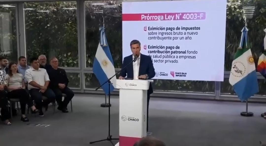 Zdero anunció la baja de impuestos en lo que calificó como un “día histórico”