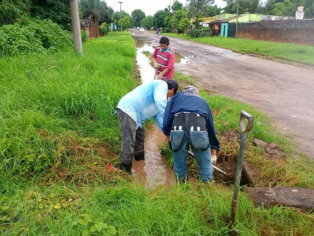 La Leonesa: tras las lluvias, el municipio completó limpieza de desagües