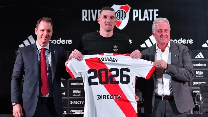 Franco Armani renovó su contrato con River hasta 2026: 