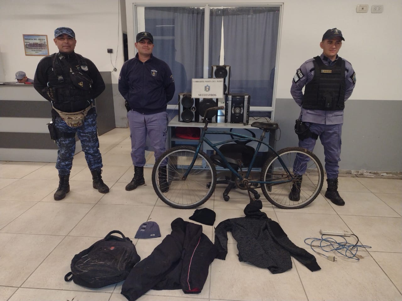Pampa del Indio: Labor preventiva de la Policía del Chaco permitió secuestrar motos y elementos robados