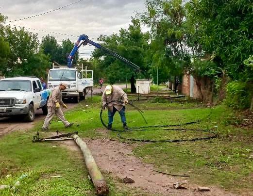 Secheep intensificó a lo largo de la semana trabajos en las localidades afectadas por el temporal