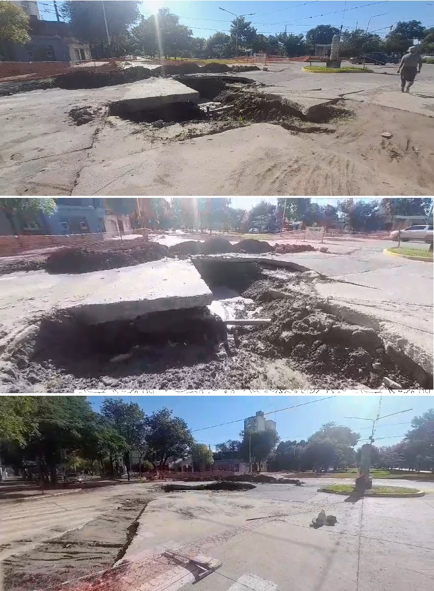 Vecinos indignados con el cráter de Paraguay y Vélez Sarsfield: en más de dos meses “nadie hizo nada por solucionar el problema”