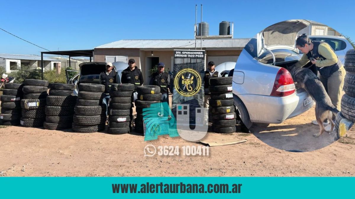 Secuestran más de 65 cubiertas de contrabando ilegales en Taco Pozo 
