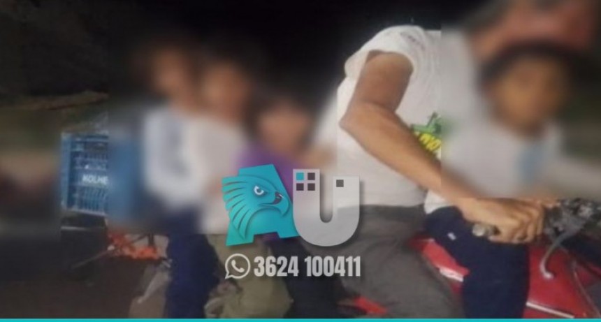 La policía del Chaco encontró al padre con sus cinco hijos