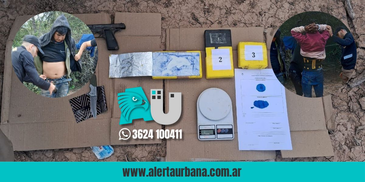 Detienen a formoseños con 3 kilos de cocaína en El Impenetrable