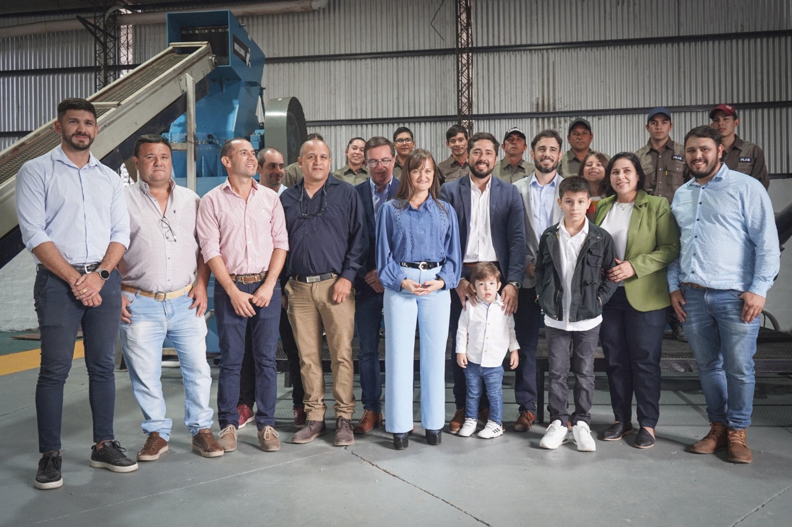 Presidencia de la Plaza: La vicegobernadora Silvana Schneider acompañó la inauguración de la planta recicladora Plas