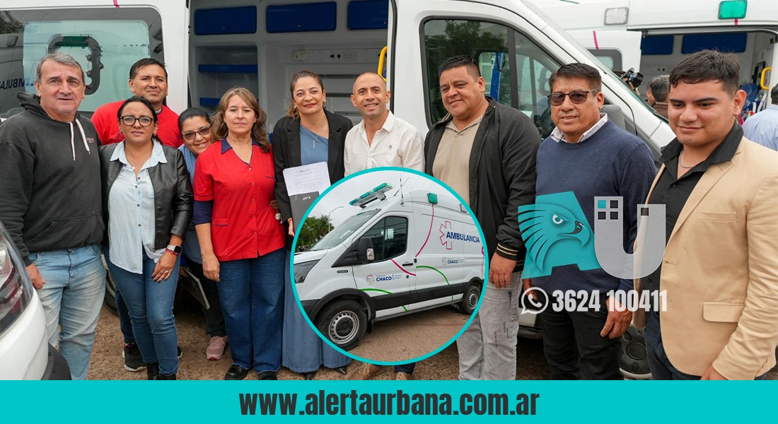 El municipio de Presidencia de la Plaza destacó la llegada de nueva ambulancia para el hospital local