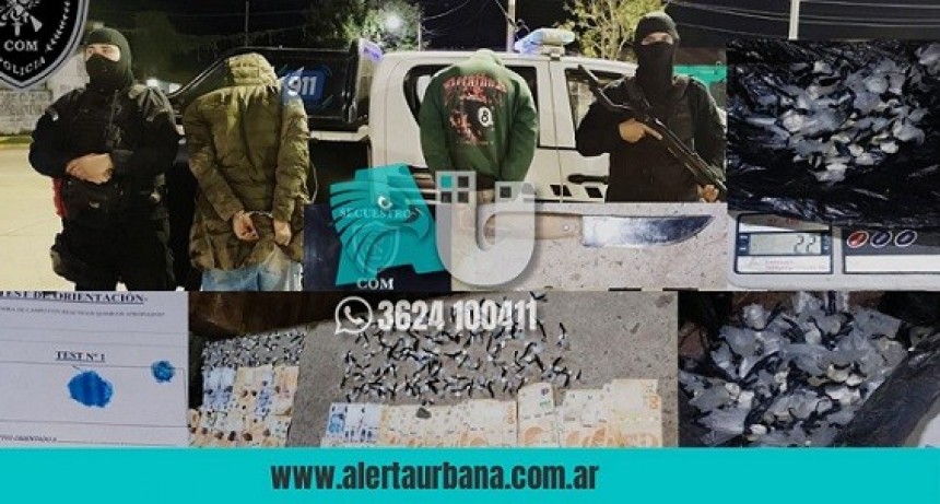 Detuvieron a dos jóvenes de 15 y 18 con cocaína en Barranqueras