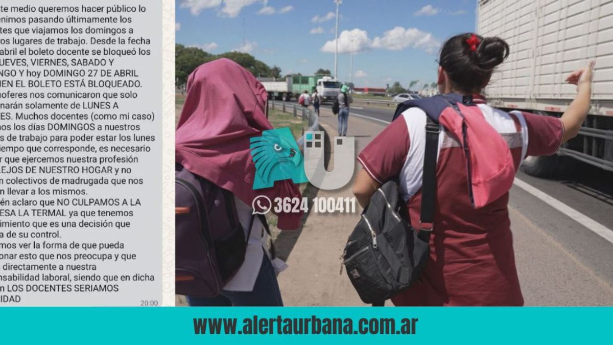 Docentes reclaman por el bloqueo del boleto educativo: “Afecta nuestro trabajo”