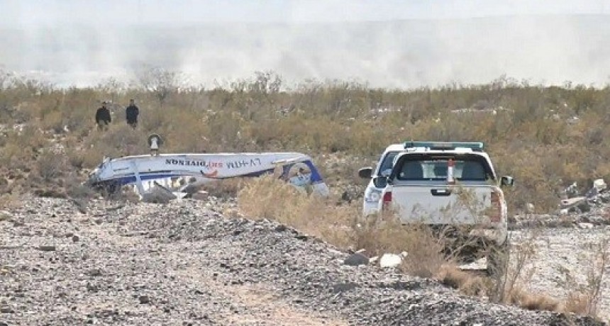 Un instructor murió al caer una avioneta en Río Negro