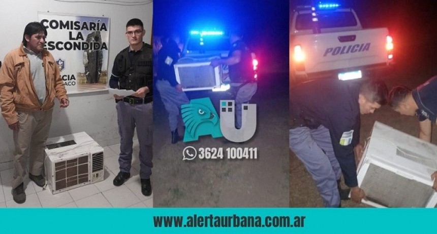 En horas restituyeron a su propietario el aire que le habían robado en La Escondida