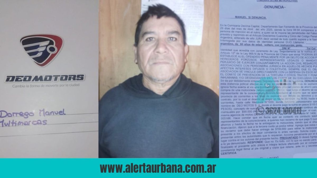 Estafa de motos en Corrientes: 