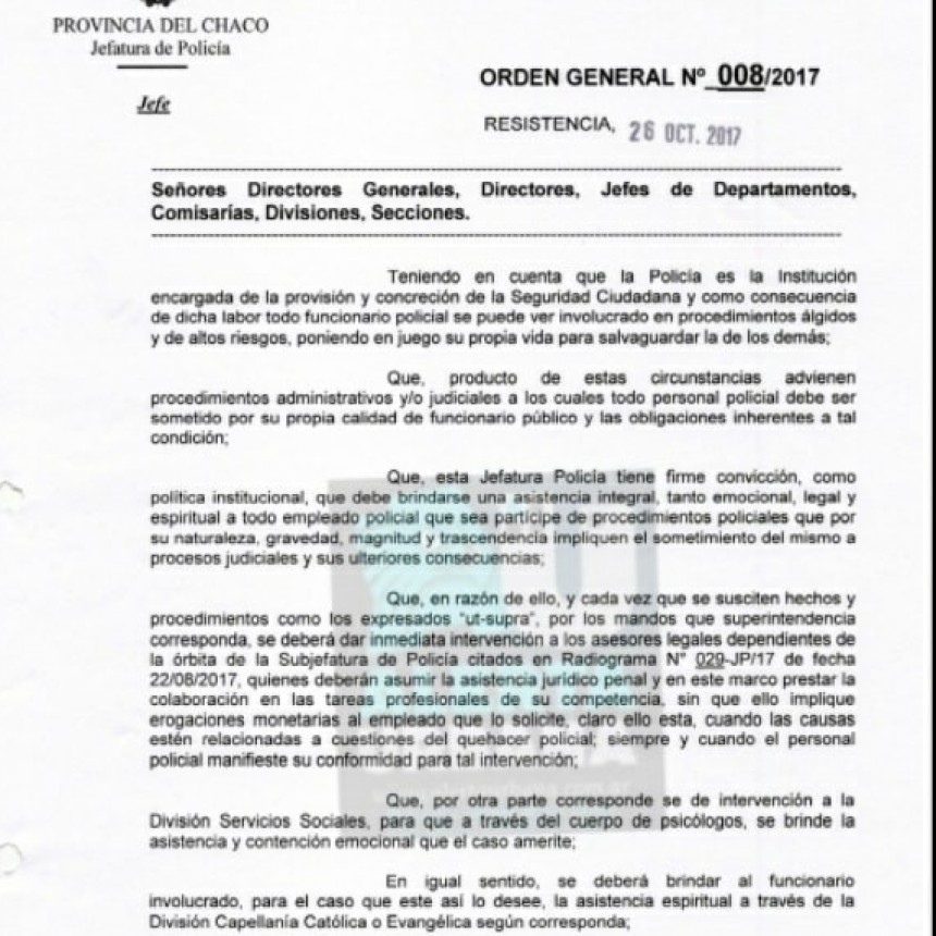 ¿Cómo están respaldados los policías al momento de proceder en la vía pública?