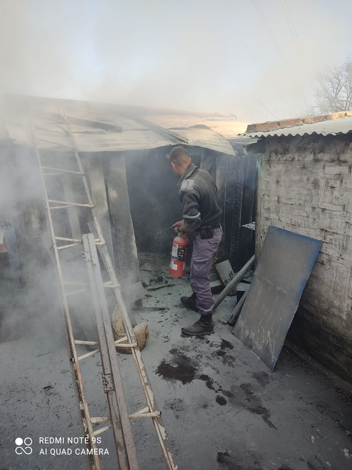 Basail: Se incendió la vivienda de una mujer de 72 años de edad