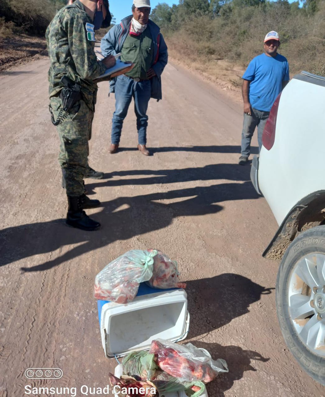 Taco Pozo: la policía secuestró varios animales silvestres faenados 