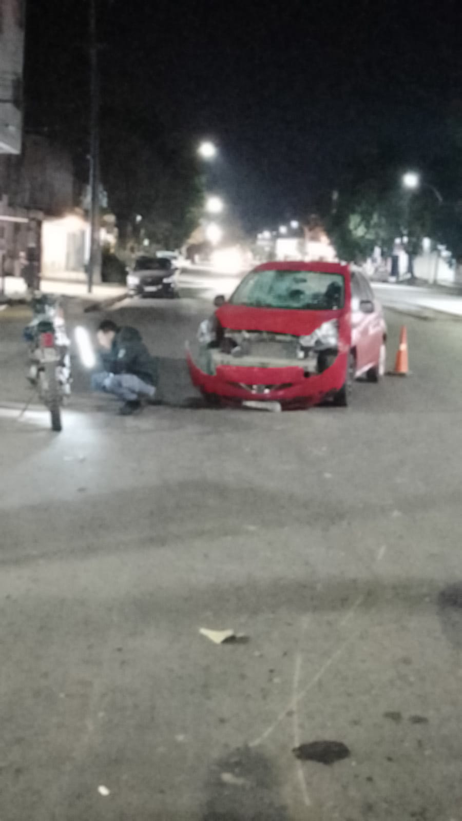 Resistencia accidente de tr nsito entre auto y moto