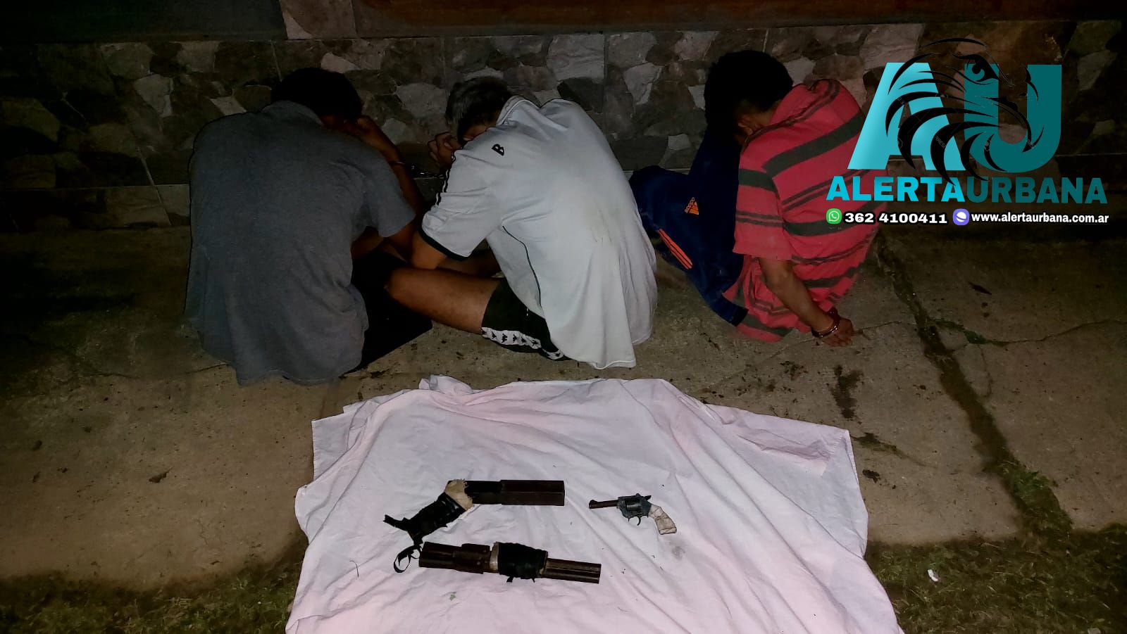 Resistencia: Tres adolescentes fueron detenidos con una tumbera y un revólver