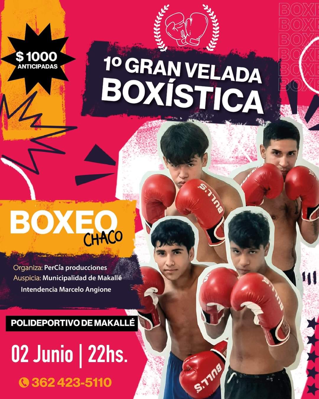 El municipio de Makallé presenta su 1° gran velada Boxística