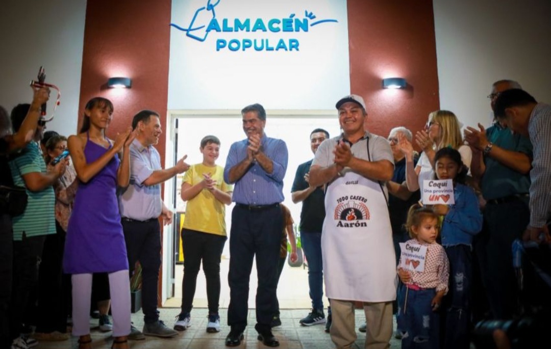 En Corzuela, el gobernador Capitanich inauguró un almacén popular, pavimento y obras en la plaza central
