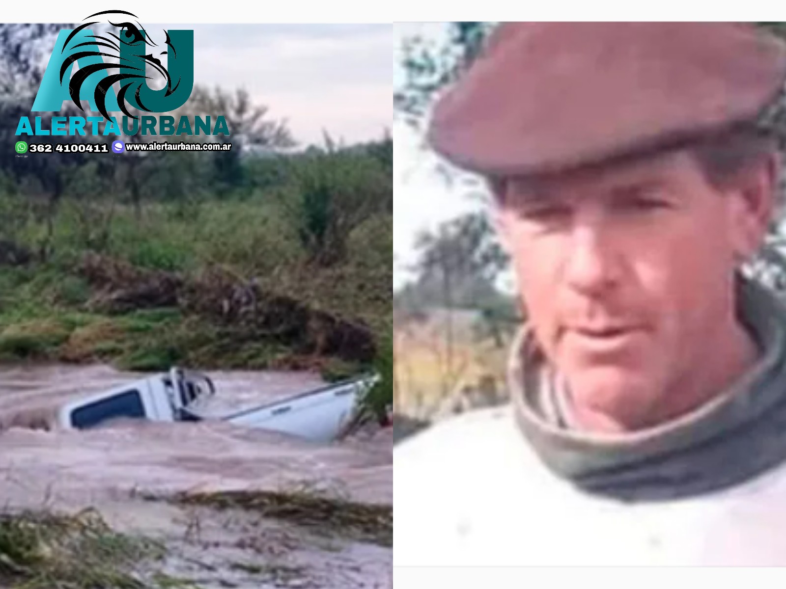 Entre Ríos: murió un productor rural, luego de ser arrastrado por un arroyo durante el temporal