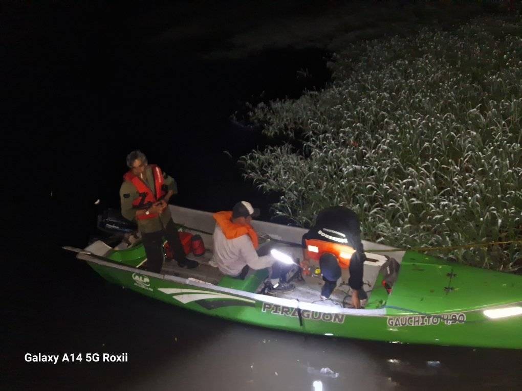 Bomberos Voluntarios de Barranqueras hallaron el cuerpo del hombre que se ahogó en Vilelas