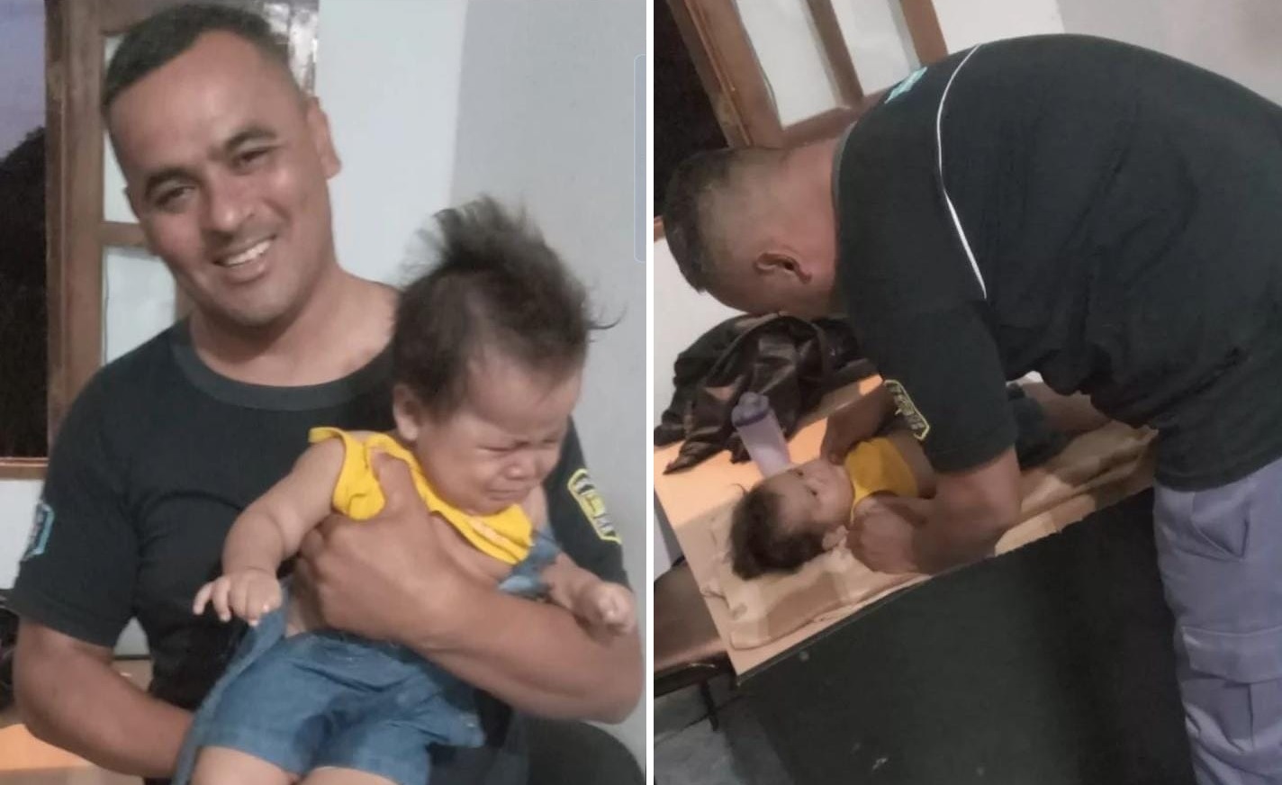 Ángel azul en acción: sargento de la Policía Rural le salvó la vida a beba de 6 meses 