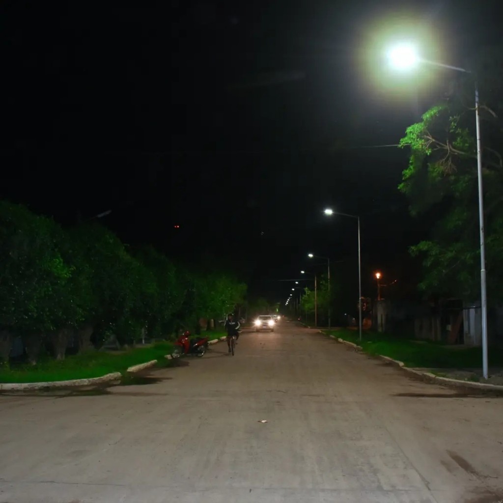 La Leonesa: más iluminaria led para el barrio Maipú