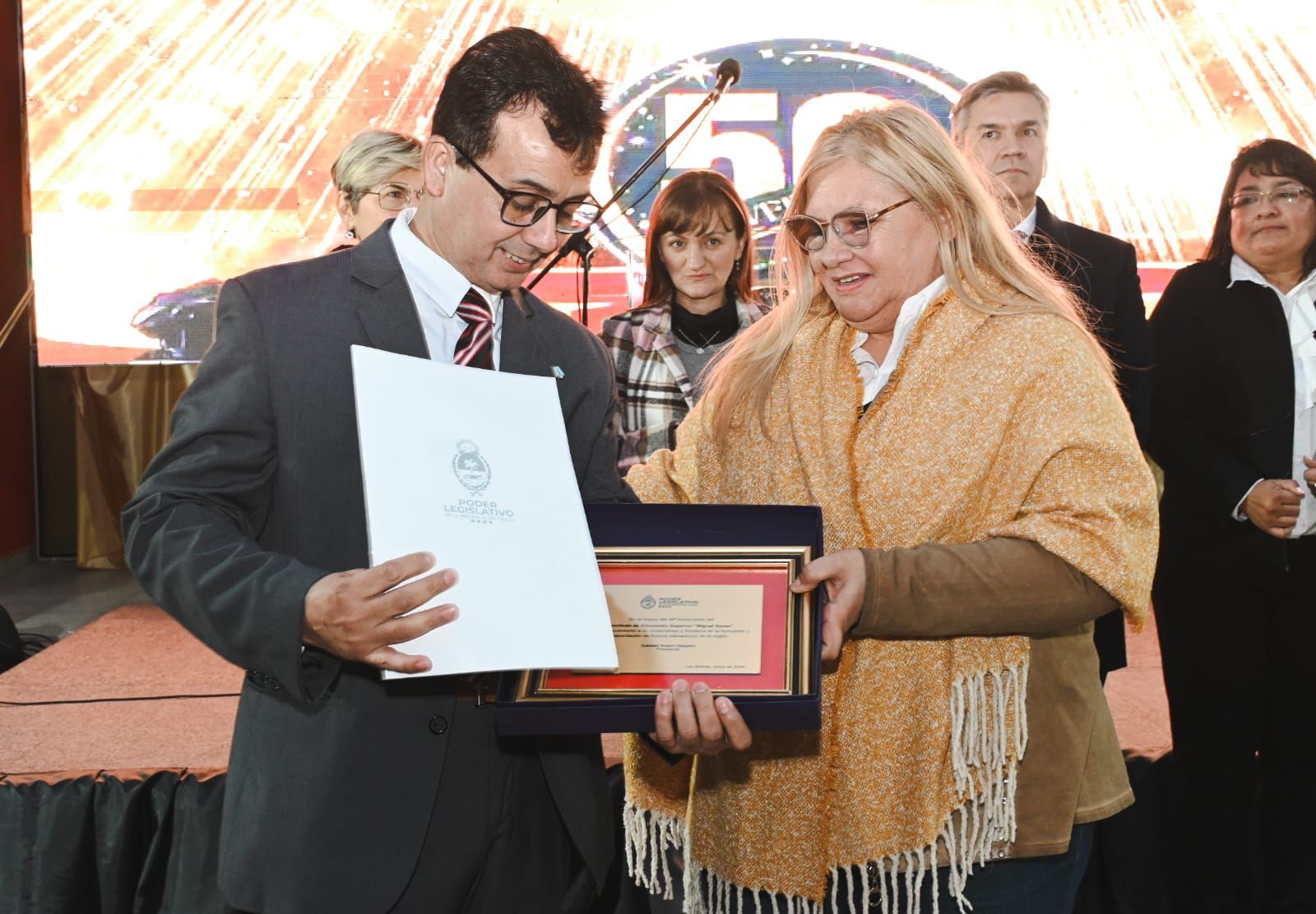 Delgado celebró el 50º aniversario del Instituto de Formación Docente de Las Breñas