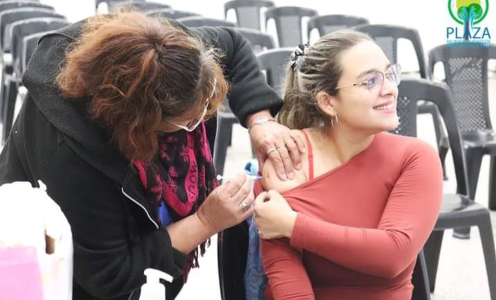 Comenzó la vacunación invernal para prevenir enfermedades respiratorias en Presidencia de La Plaza 