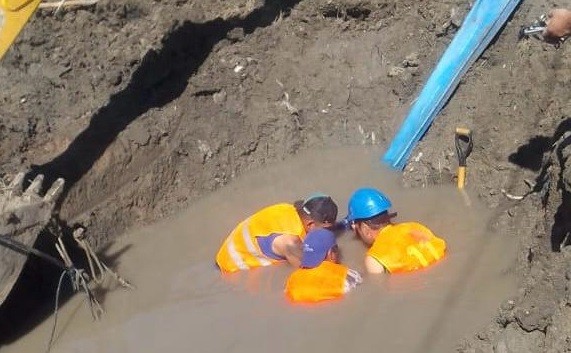 Resistencia: empleados de Sameep terminaron de reparar un caño maestro