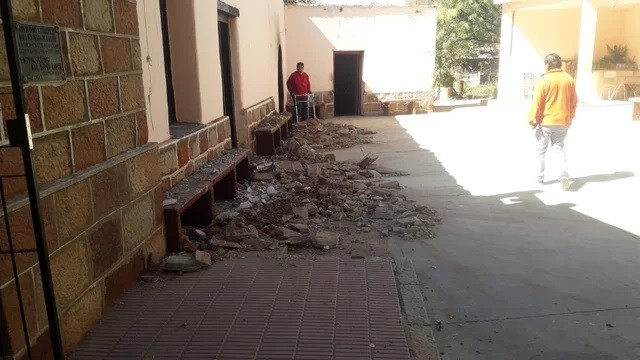 Temblor en La Rioja produjo derrumbes en una parroquia, viviendas y un cerro