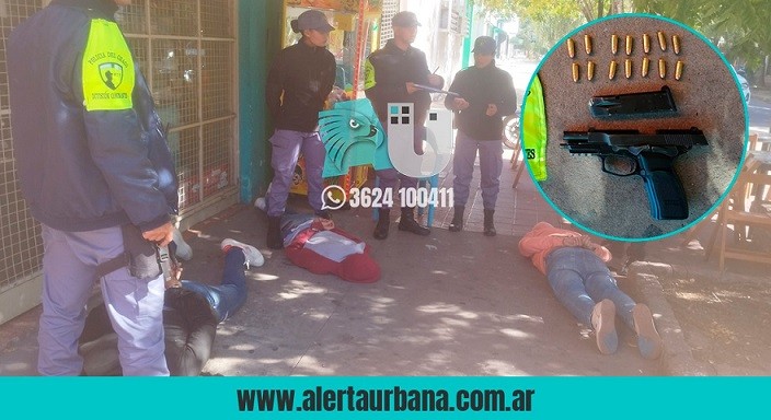 Tres jóvenes fueron a parar a la comisaría por amenazar con un arma robada  