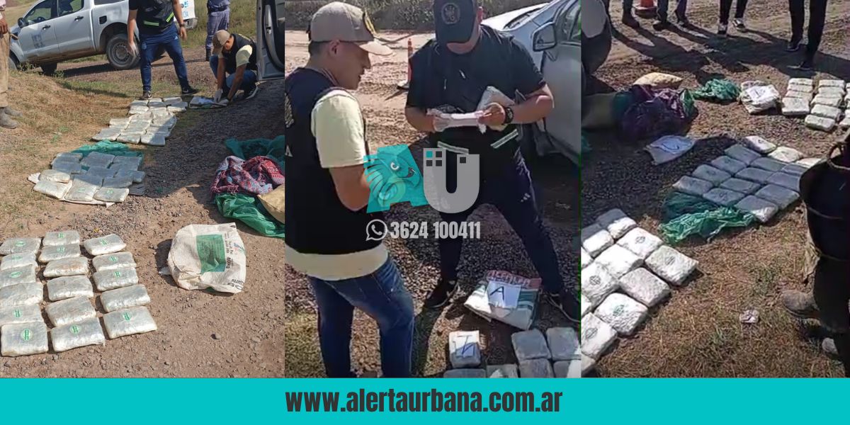 Incautan más de 19 kilos de droga en el acceso a la Isla del Cerrito