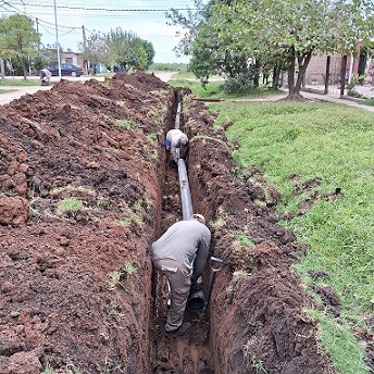 Continúan obras de la red de Sameep en San Bernardo  