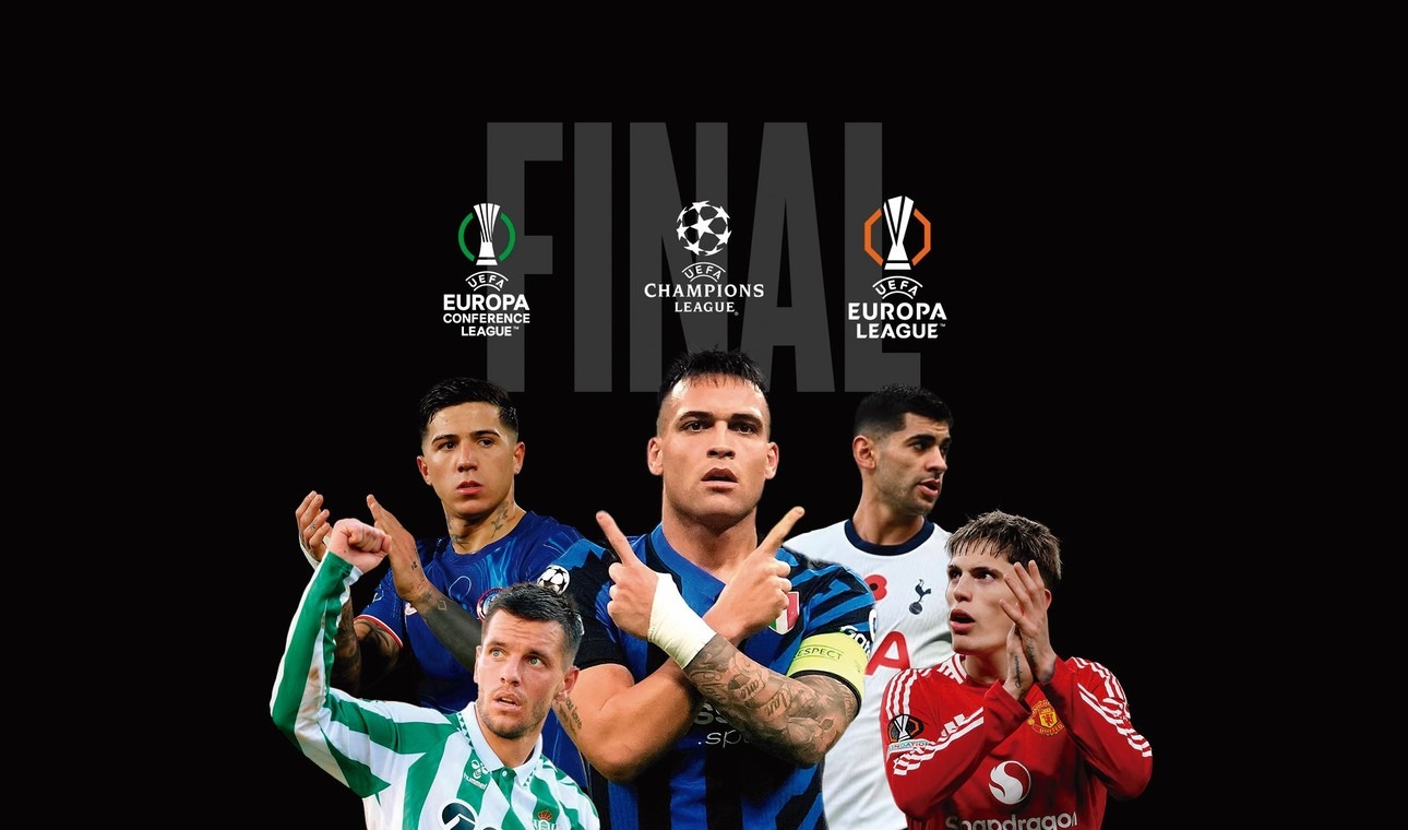 Las tres finales europeas tendrán futbolistas argentinos como protagonistas