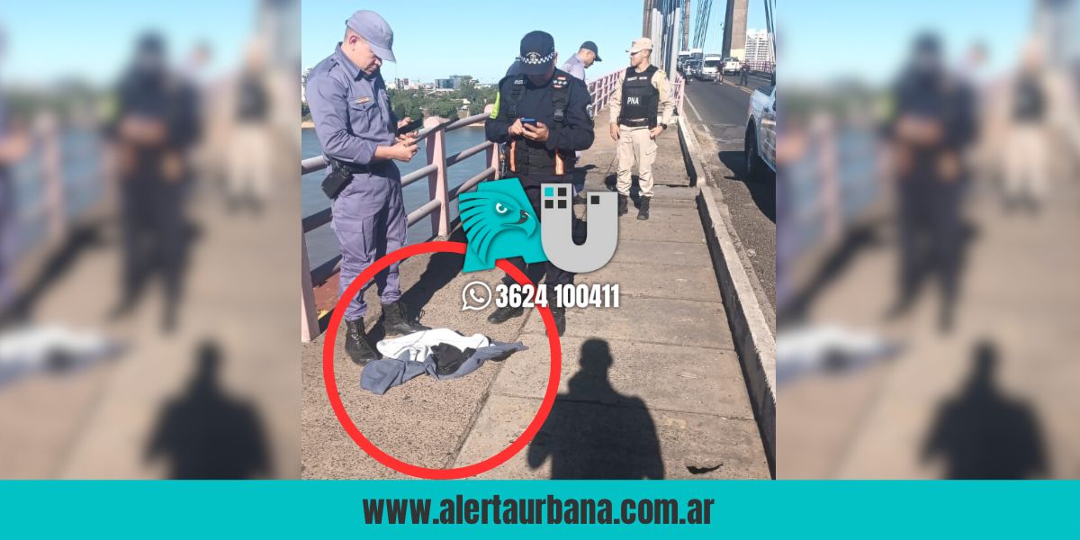       Intensa búsqueda de una mujer que tomó una lamentable decisión en el puente Chaco-Corrientes