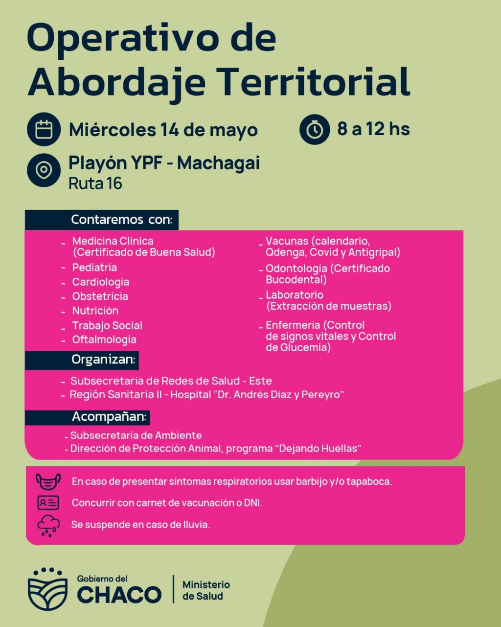 Machagai: se realiza un nuevo Operativo de Abordaje Territorial  