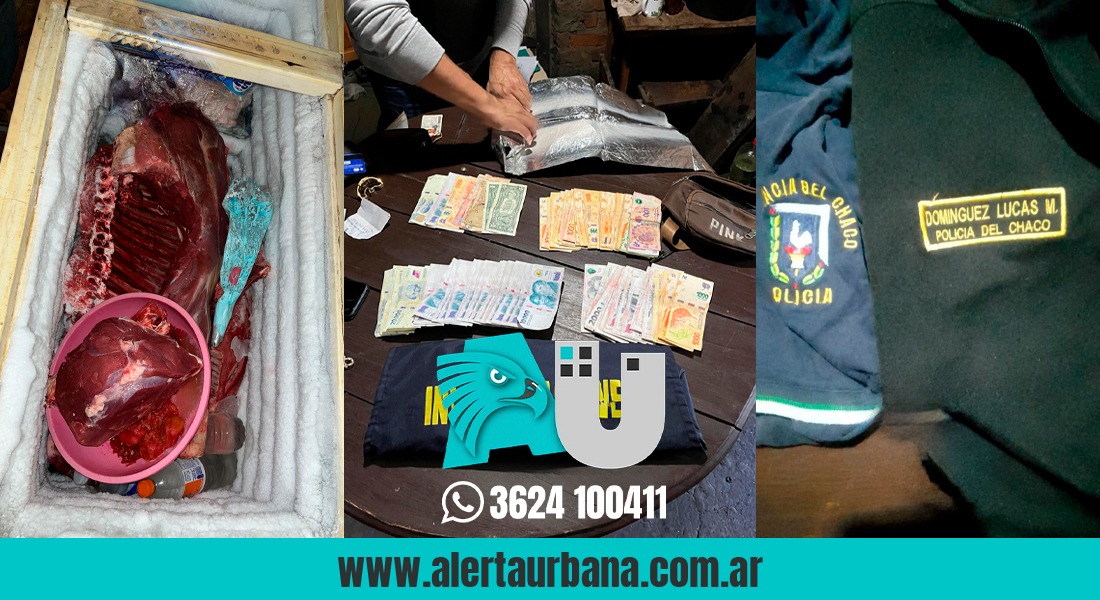 Encuentran armas, carne faenada y bienes robados en allanamientos en cuatro localidades