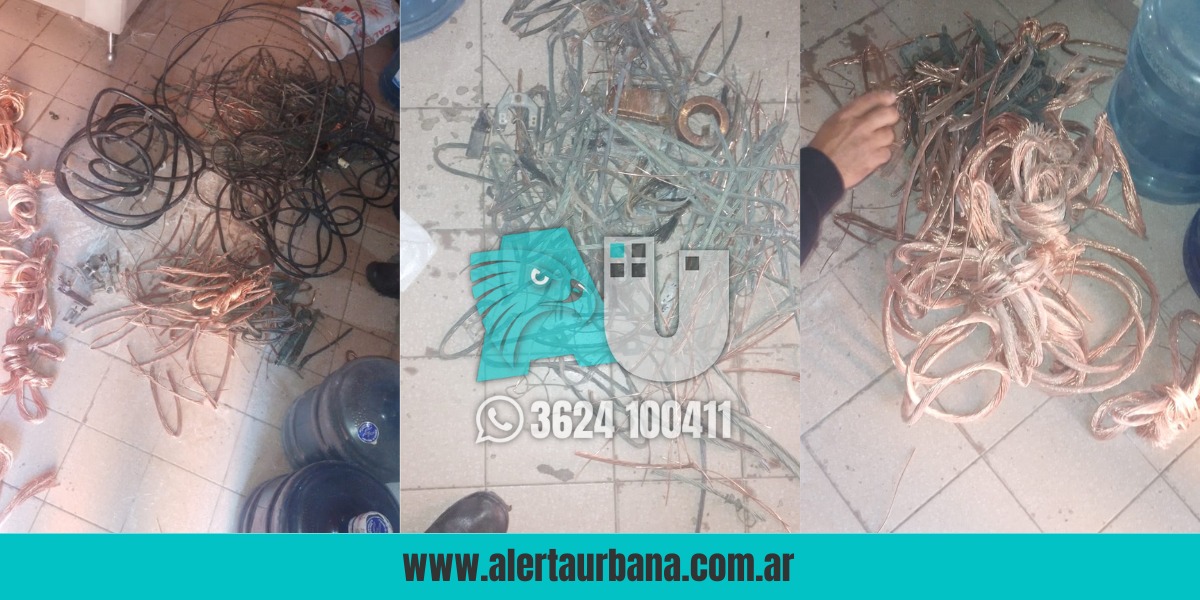 Secuestran en una chacarita ilegal 40 kilos de cobre robado en el Gran Resistencia