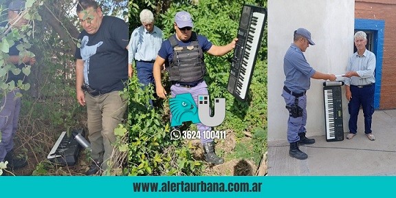 Fontana: Recuperaron instrumentos musicales robados de una iglesia