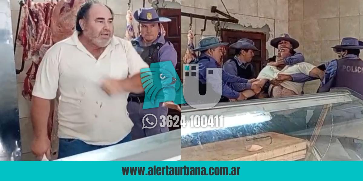 Sáenz Peña: carnicero detenido tras resistirse a un control y apuñalar a un policía